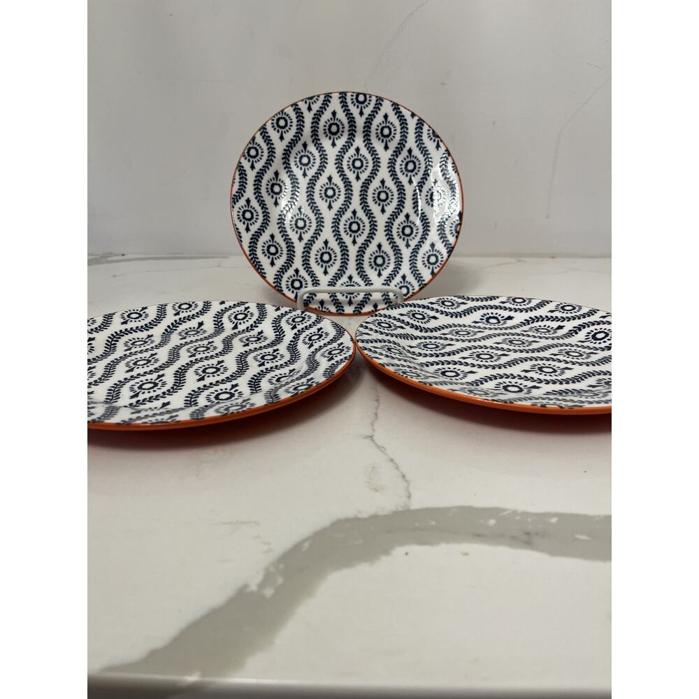 Baum Tangier Round Salad Serving Plates 8" - 3 plates